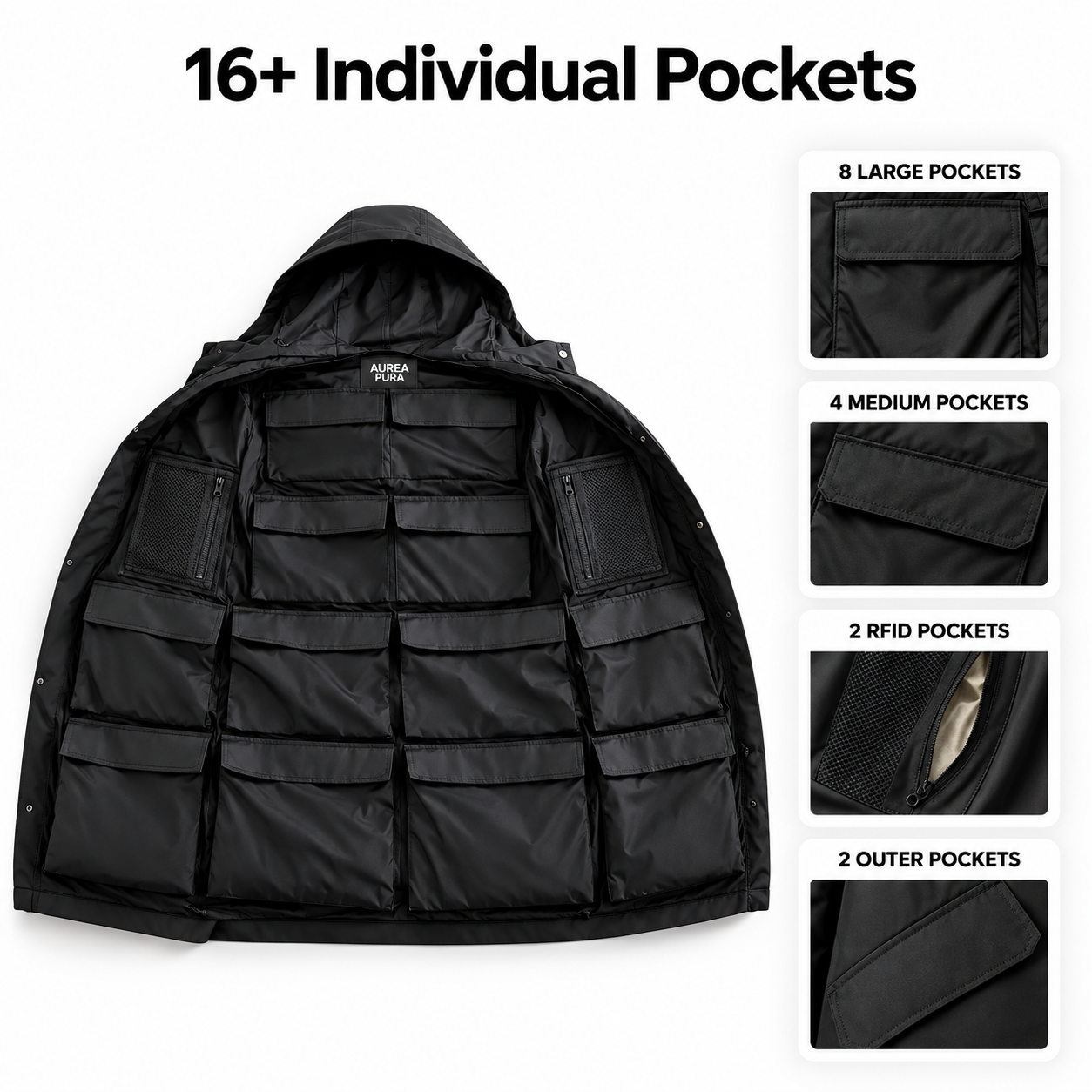 AureaPura® | The Packable Travel Coat