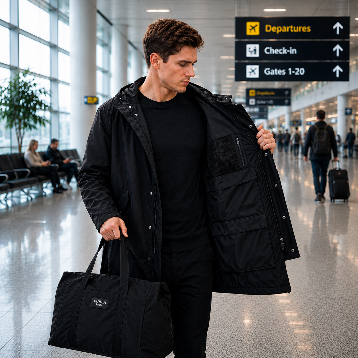 AureaPura® | The Packable Travel Coat